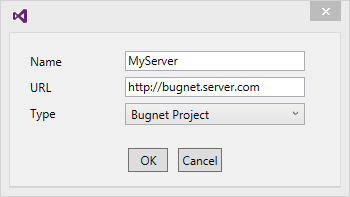 Geben Sie die URL für den Server an